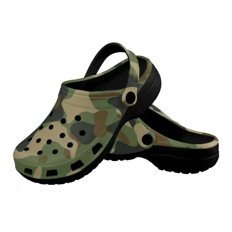 Gear up for any mission with Military Fatigue Camouflage Clogs, tactical prowess and modern style. Engineered for the battlefield of everyday life.