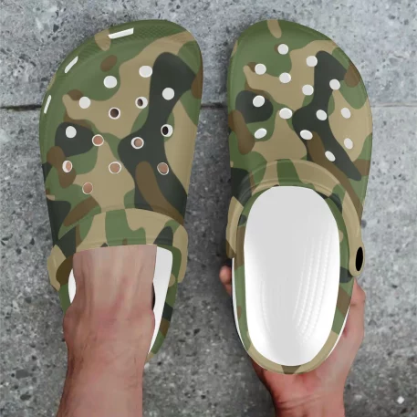 Gear up for any mission with Military Fatigue Camouflage Clogs, tactical prowess and modern style. Engineered for the battlefield of everyday life.