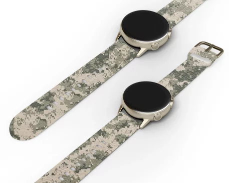 Military Fatigue Camouflage Samsung Galaxy WearOS Smart Watch Buckle is designed to optimize concealment in its specific environment, a tactical advantage in the city or the wilderness.