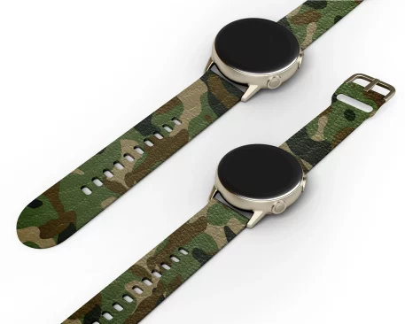 Military Fatigue Camouflage Samsung Galaxy WearOS Smart Watch Buckle is designed to optimize concealment in its specific environment, a tactical advantage in the city or the wilderness.