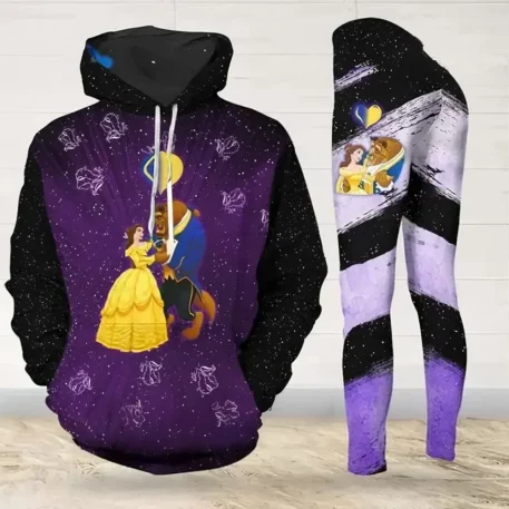 Princess Yoga Pants Leggings and Hoodie Athletic Set Outfit powering through a workout, lounging at home, or running errands designed to support every move.