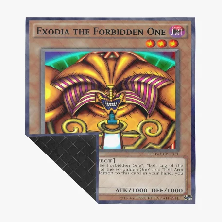 Wrap in comfort with our Exodia the Forbidden One Blanket. Perfect for Yu-Gi-Oh! fans, choose Fleece, Sherpa Fleece, or Padded Quilt for ultimate warmth.