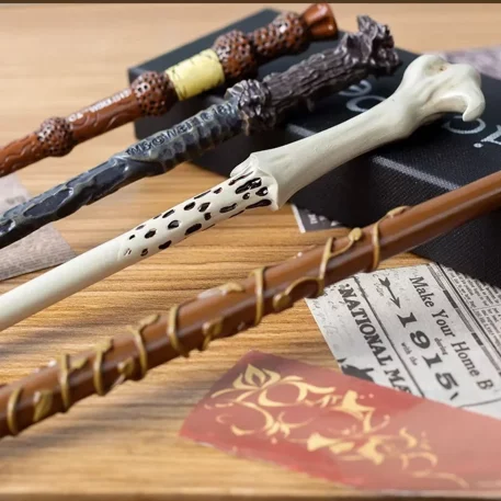 Wizardy Wand Potter Pen in Ancient Elder, Holly and Phoenix Feather design, Vine and Dragon Heartstring Pen and Yew and Phoenix Feather Pen resin-crafted, with refillable ink.