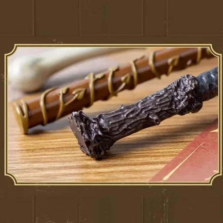 Wizardy Wand Potter Pen in Ancient Elder, Holly and Phoenix Feather design, Vine and Dragon Heartstring Pen and Yew and Phoenix Feather Pen resin-crafted, with refillable ink.