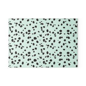 Tempered Glass Dalmatian Print Cutting Board
