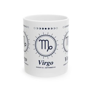 Virgo Zodiac Celestial Ceramic Coffee Mug, 11 oz