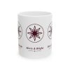 Merry and Bright Holiday Ceramic Coffee Mug, 11 oz