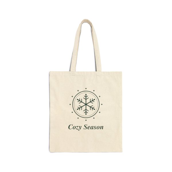 Cozy Season Holiday Cotton Canvas Tote Bag