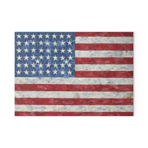 Tempered Glass Rustic Style Painted Cutting Board