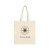 Merry and Bright Holiday Cotton Canvas Tote Bag
