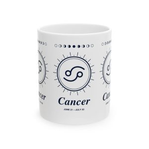 Cancer Zodiac Celestial Ceramic Coffee Mug, 11 oz