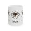 November Birth Month Floral Ceramic Coffee Mug (11 oz)