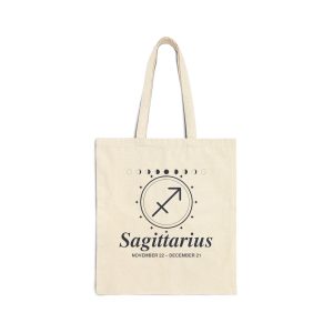Sagittarius Zodiac Cotton Canvas Tote Bag