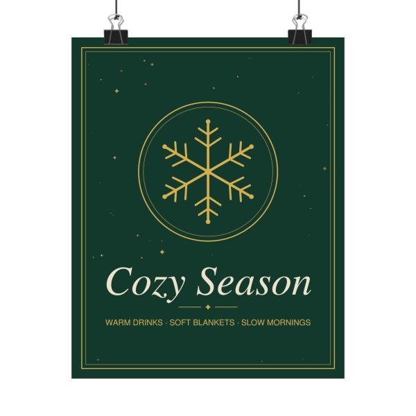 Cozy Season Holiday Wall Art Poster (8 x 10 in)