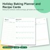 Holiday baking planner and recipe cards printable pages