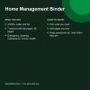 Home management binder printable section pages (details)