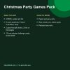 Christmas party games pack printable pages details