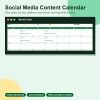 Social media content calendar spreadsheet month view