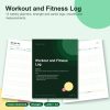 Workout and fitness log printable pages