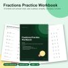 Fractions practice workbook printable sheets