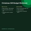 Christmas gift budget and wish list spreadsheet details