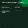 Printable gift certificate and coupon pack details