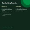 Handwriting practice letters words and sentences printable