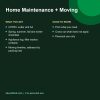 Home maintenance and moving checklists printable pages