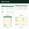 Irregular income budget spreadsheet month planner (inside)