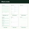 Meal planner and grocery list printable pages (inside)