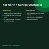 Net worth tracker and savings challenge spreadsheet (details)