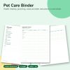 Pet care binder printable pages