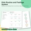 Kids routine and feelings system printable pages
