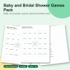 Baby and bridal shower games pack printable