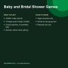 Baby and bridal shower games pack printable