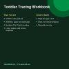 Toddler alphabet and numbers tracing workbook printable pages