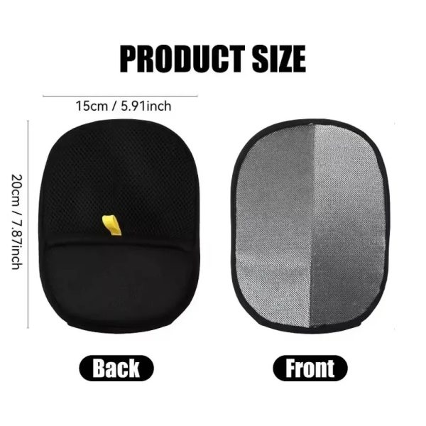 Reusable pet hair removal glove, double-sided